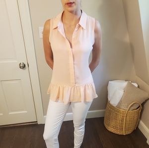 Catherine Malandrino Flounce Hem Blouse